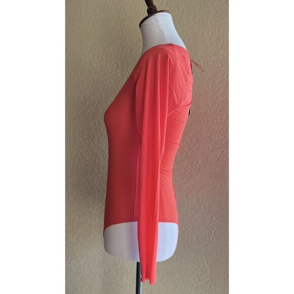 SKIMS Kim Kardashian Jelly Sheer Long Sleeve Bodysuit Size XXS - Picture 7 of 8